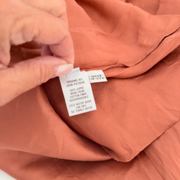 The Organic Ankle Slip Maxi Long Dress by John Patrick Umber Rust Sz XL - Picture 10 of 10